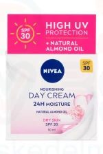 NIVEA Nourishing Tápláló Nappali Arckrém FF30 50 ml Száraz/Érzékeny Bőrre Kép