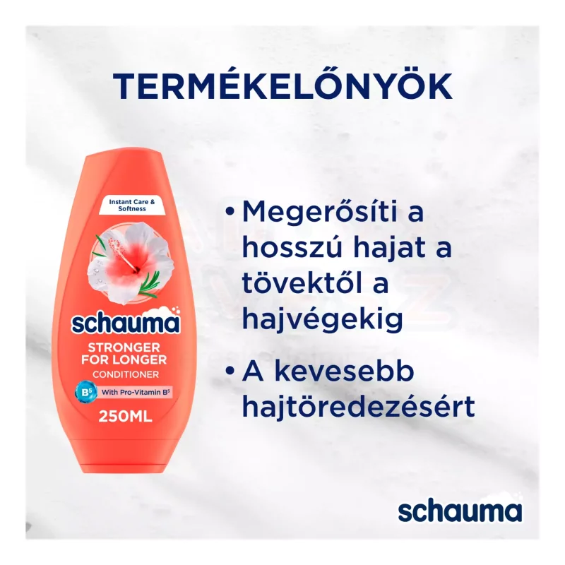 Schauma balzsam 250 ml Stronger for Longer Hair Hibiszkusszal & rozmaringgal Kép