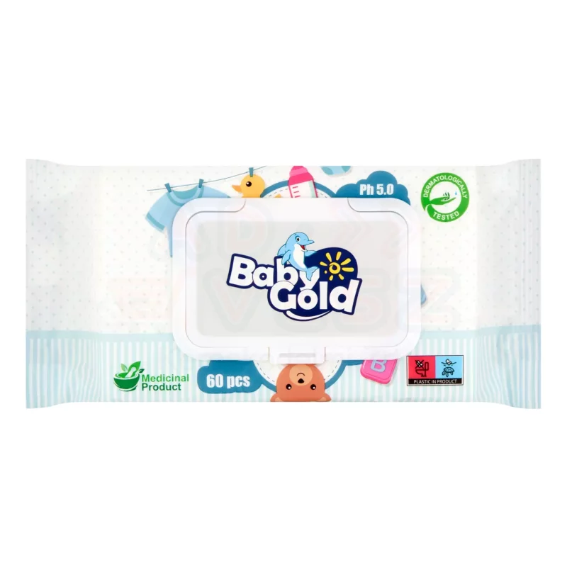Baby Gold törlőkendő 60 db Kép
