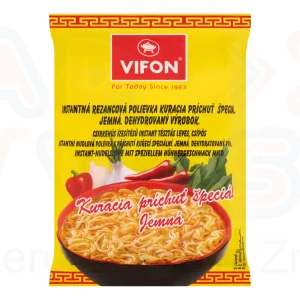 Vifon Csirkehús ízesítésű instant tésztás leves 60 g Csípős