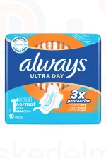 Always egészségügyi betét Ultra Day Normal 10 db Kép
