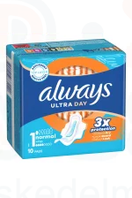 Always egészségügyi betét Ultra Day Normal 10 db Kép
