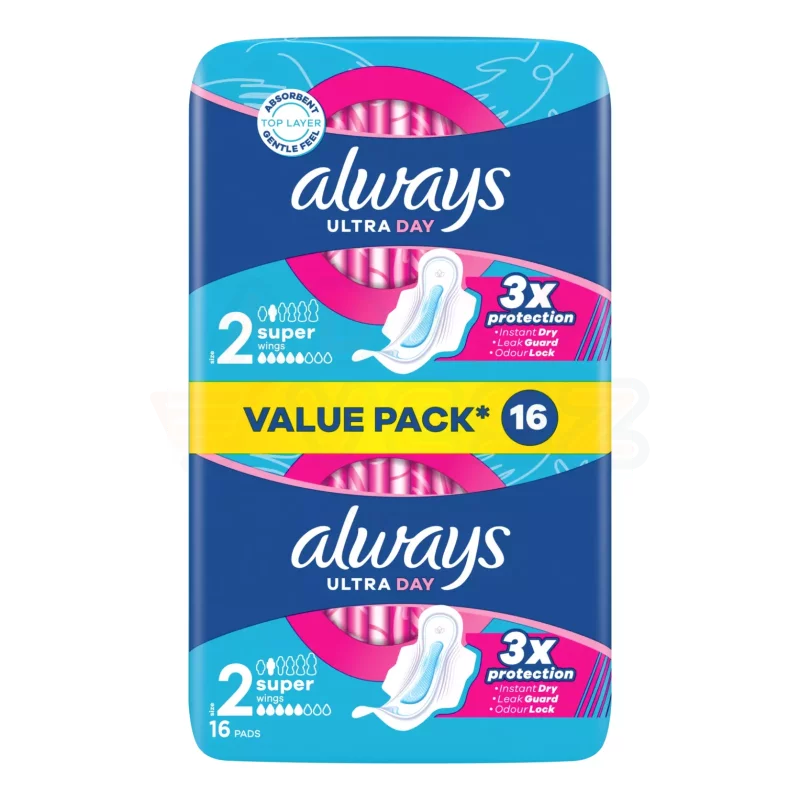 Always egészségügyi betét Ultra Day Super Duo S2 16 db Kép