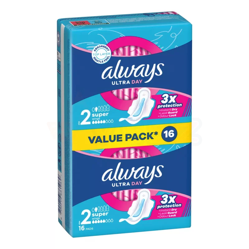 Always egészségügyi betét Ultra Day Super Duo S2 16 db Kép