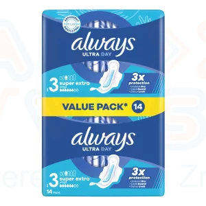 Always egészségügyi betét Duo Ultra Day Super Extra S3 14 db