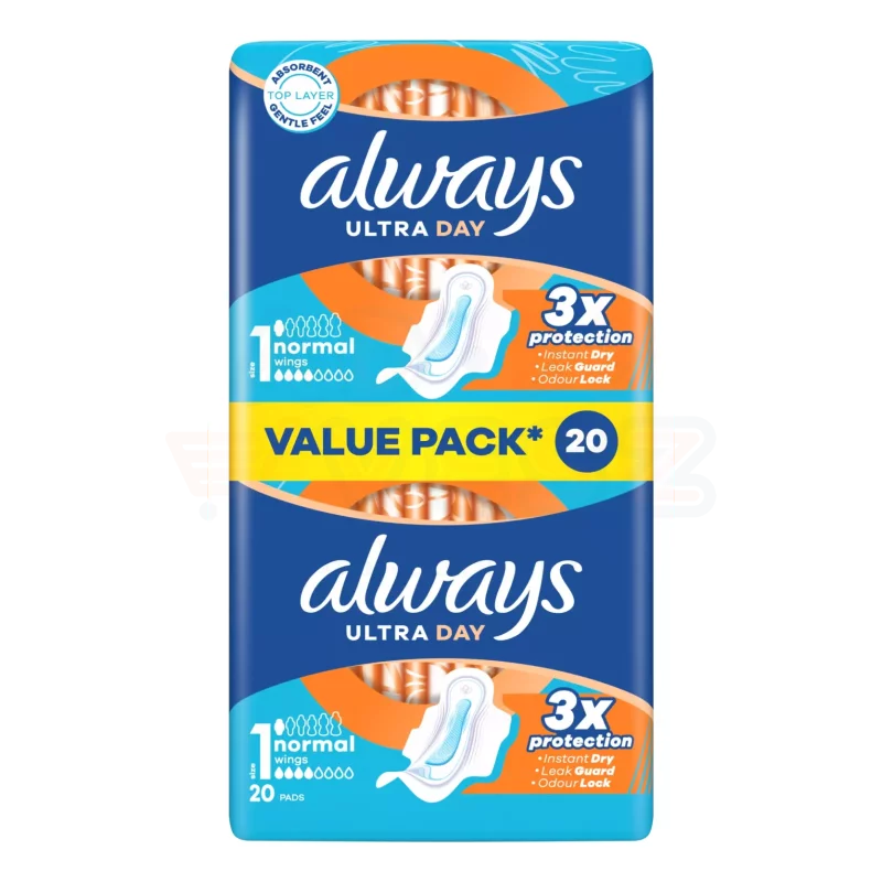 Always egészségügyi betét Ultra Day Duo Normal S1 20 db Kép