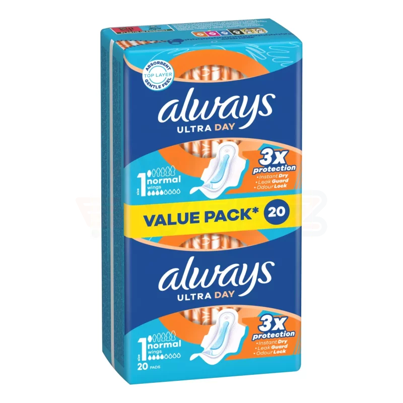 Always egészségügyi betét Ultra Day Duo Normal S1 20 db Kép