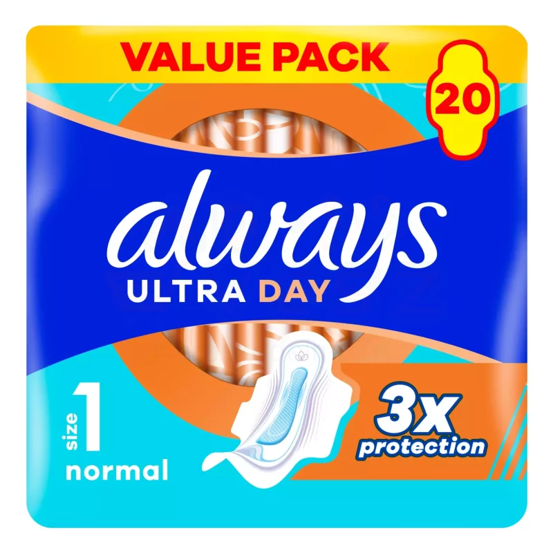 Always egészségügyi betét Ultra Day Duo Normal S1 20 db Kép