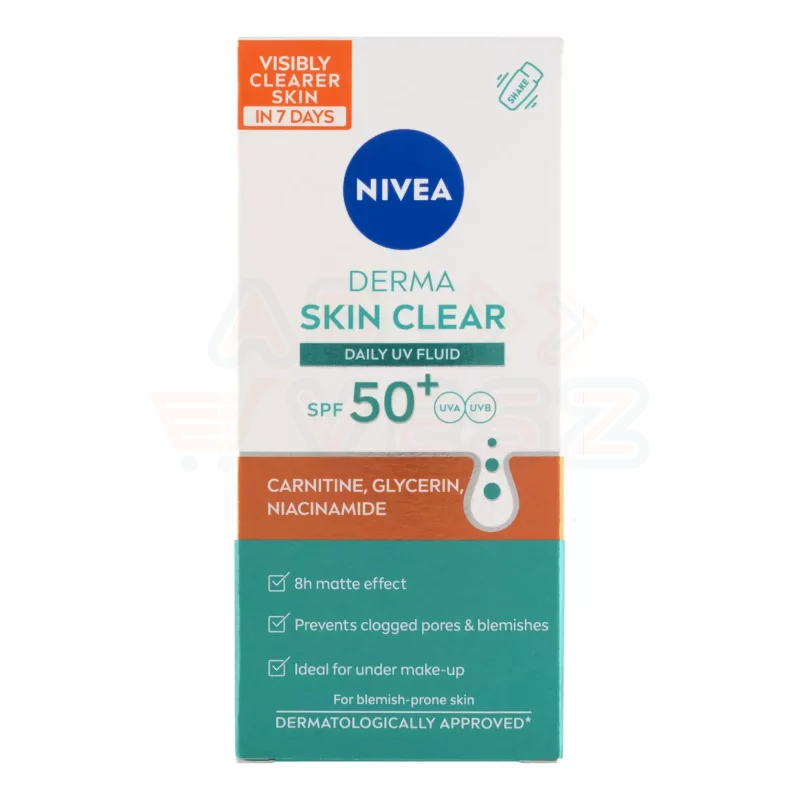 NIVEA Derma Skin Clear UV Fluid 40 ml Kép