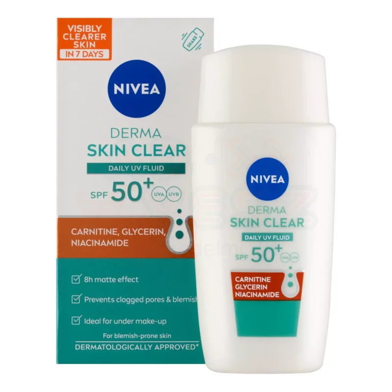 NIVEA Derma Skin Clear UV Fluid 40 ml Kép