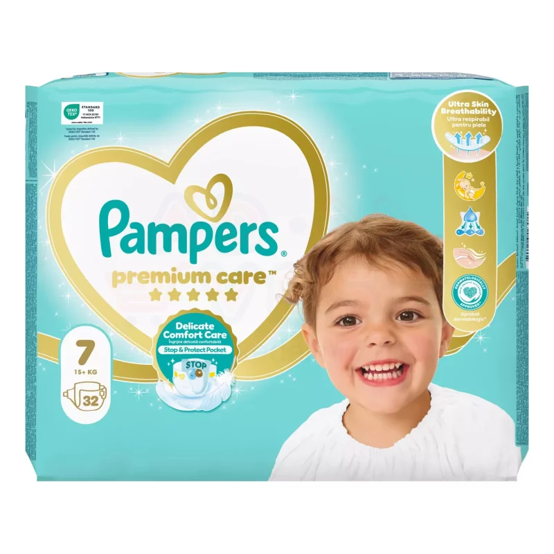 Pampers Premium Care pelenka 7méret 32 db Kép