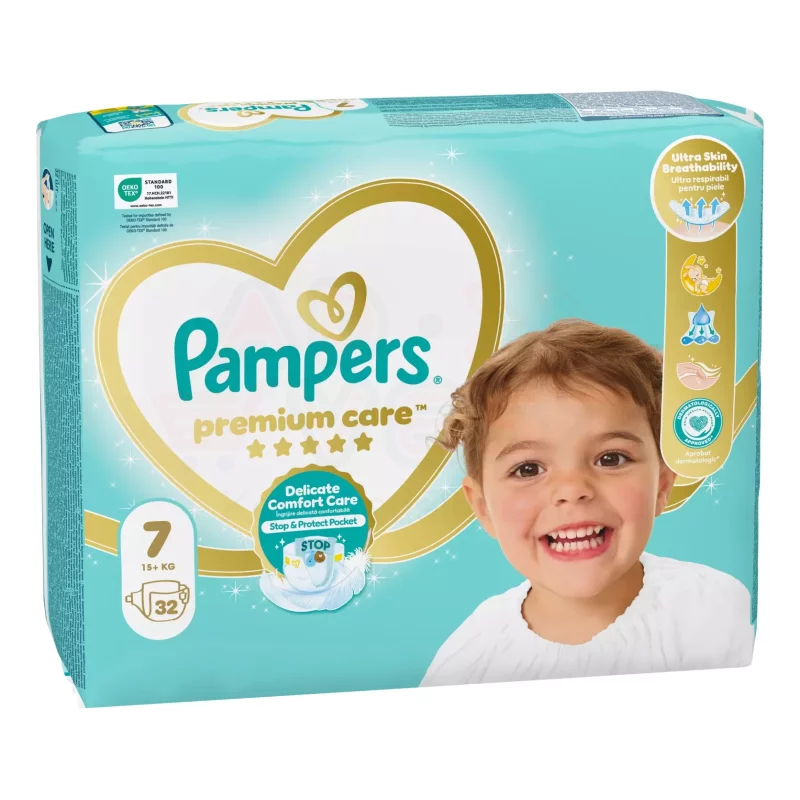 Pampers Premium Care pelenka 7méret 32 db Kép