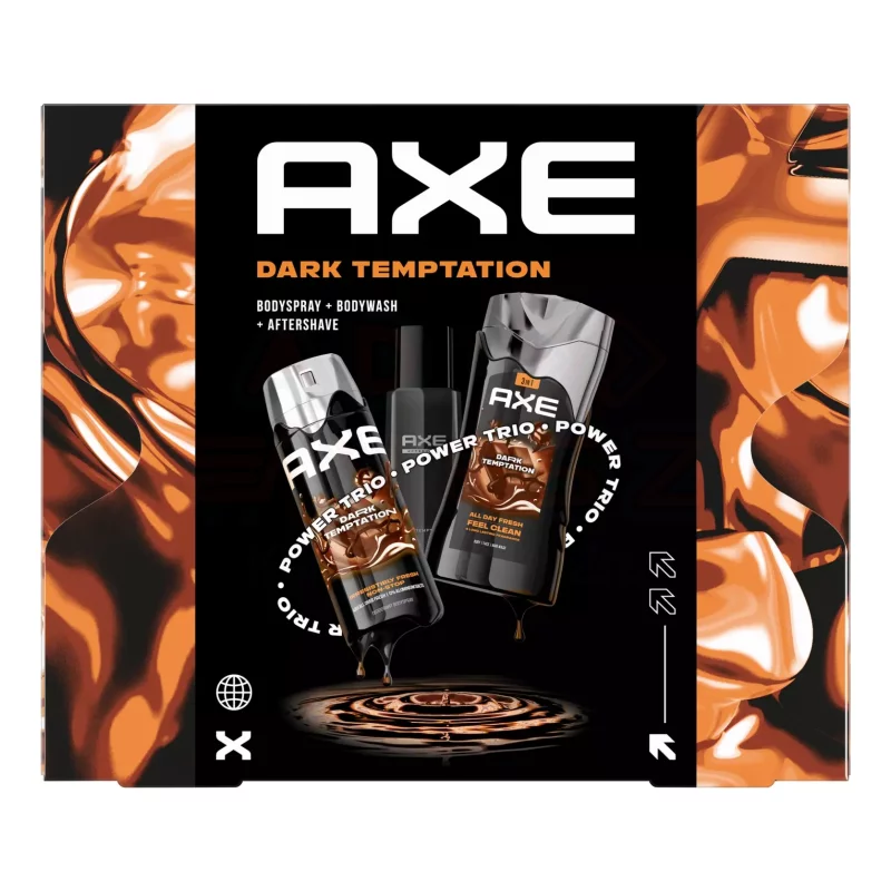AXE Dark Temptation ajándékcsomag (deo&tusfürdő&after shave) 2025 Kép
