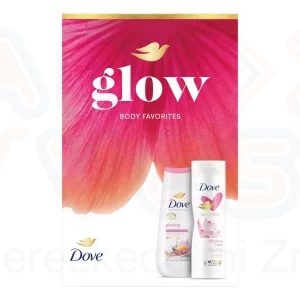DOVE Glow ajándékcsomag PINK (tusfürdő&testápoló) 2025