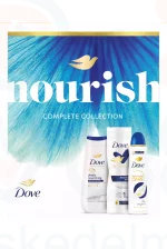 DOVE Nourish ajándékcsomag KÉK (tusfürdő&deo&testápoló) 2025 Kép