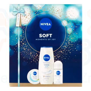 NIVEA Soft ajándékcsomag (tusfürdő&golyós deo&Soft krém) 2025