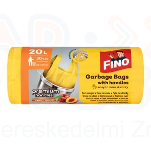 FINO Premium köthető füles szemeteszsák 20 L/ 30 db Barack