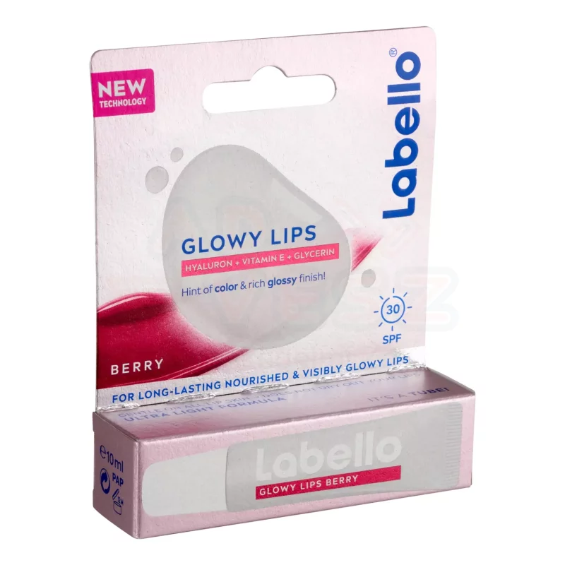Labello Glowy Lips FF30 Berry színezett ajakápoló Kép