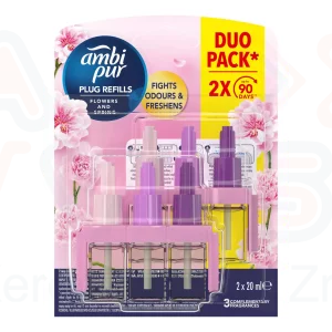 AmbiPur 3Volution elektromos légfrissítő utántöltő DUO Flowers&Spring 2x20 ml