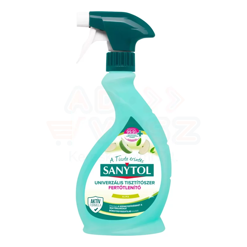 Sanytol Fertőtlenítő Univerzális Tisztító Spray Alma 500 ml Kép