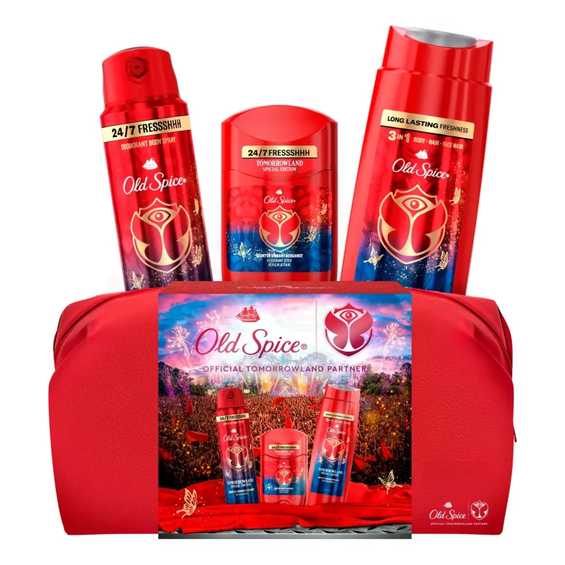 Old Spice TomorrowLand Rockstar ajándékcsomag (deo spray&stift&tusfürdő) 2025 Kép