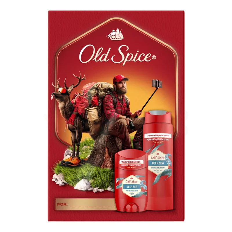 Old Spice Deep Sea ajándékcsomag (deo stick&tusfürdő) 2025 Kép