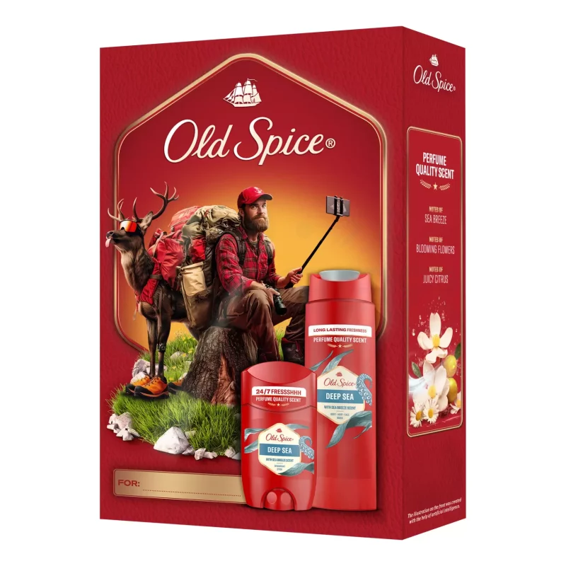 Old Spice Deep Sea ajándékcsomag (deo stick&tusfürdő) 2025 Kép
