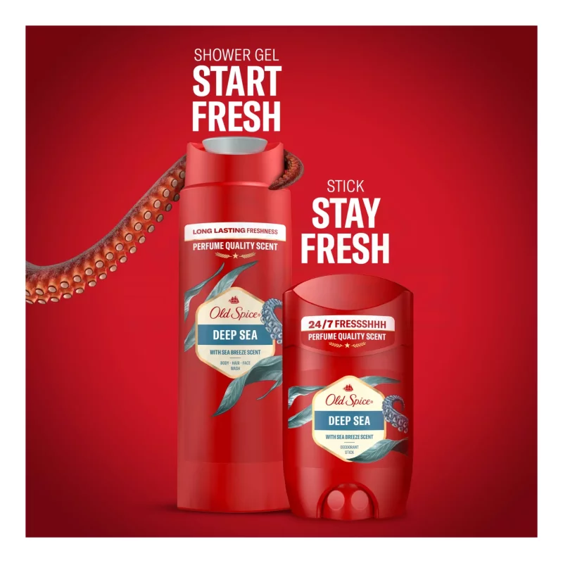 Old Spice Deep Sea ajándékcsomag (deo stick&tusfürdő) 2025 Kép