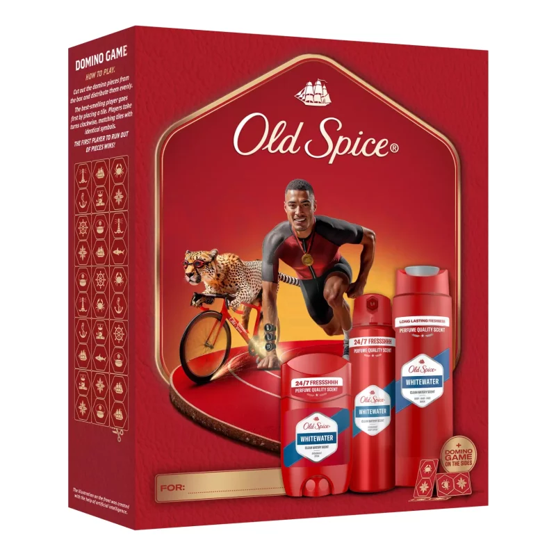 Old Spice Ironman ajándékcsomag (tusfürdő&stift&deo spray) 2025 Kép