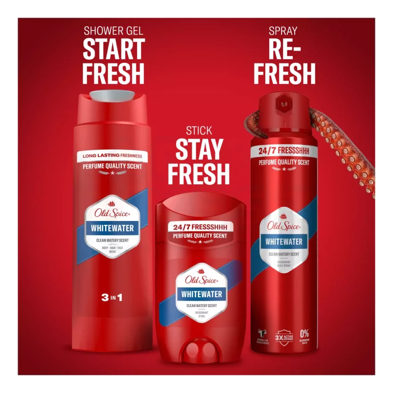 Old Spice Ironman ajándékcsomag (tusfürdő&stift&deo spray) 2025 Kép