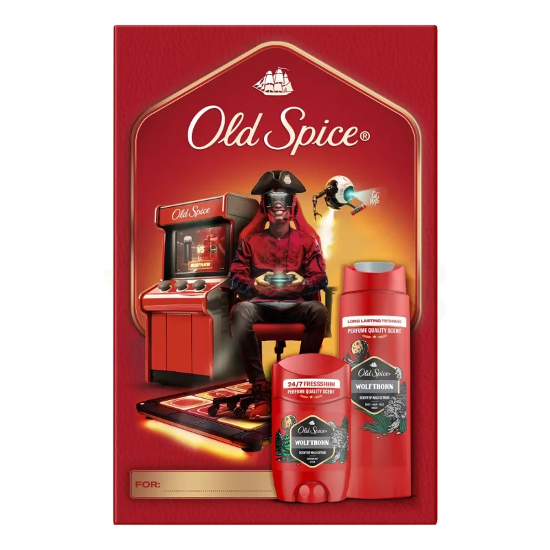 Old Spice Gamer WolfThorn ajándékcsomag (tusfürdő&deo stift) 2025 Kép