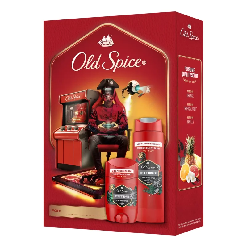 Old Spice Gamer WolfThorn ajándékcsomag (tusfürdő&deo stift) 2025 Kép