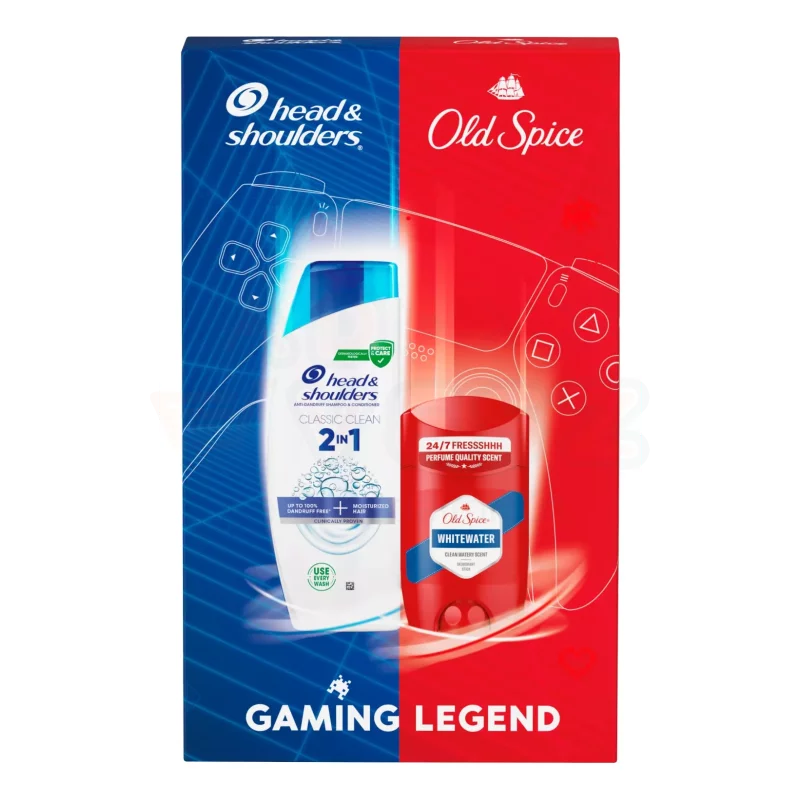 Head & Shoulders+Old Spice Gaming Legend ajándékcsomag (sampon&stift) 2025 Kép