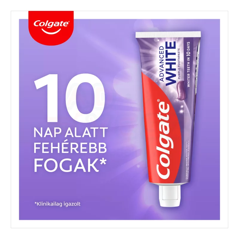 COLGATE fogkrém Advanced white purple 75 ml Kép