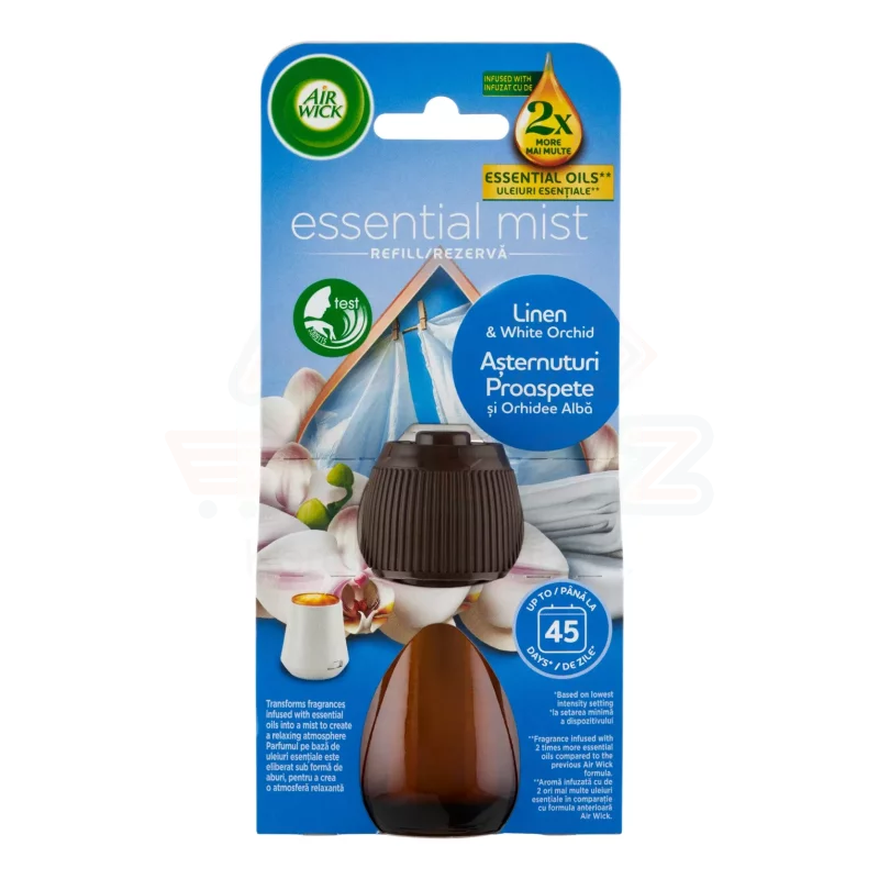 AirWick Aroma Diffúzor utántöltő 20 ml Pamut és fehér orchidea Kép