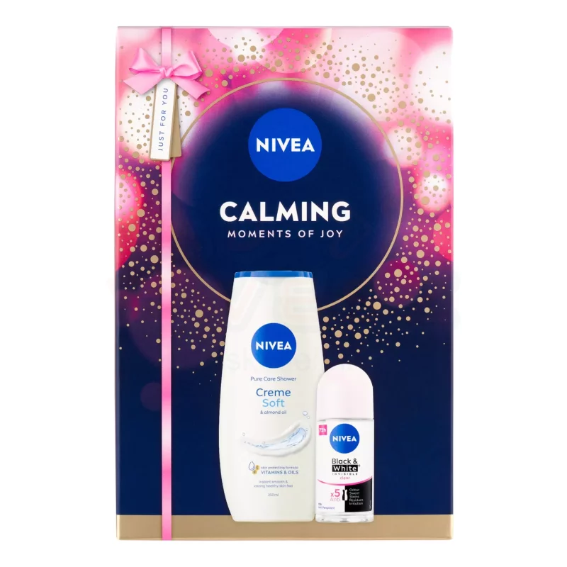 NIVEA Calming ajándékcsomag (tusfürdő&golyós deo) 2025 Kép