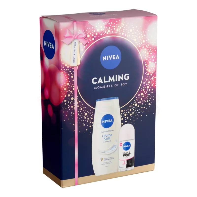 NIVEA Calming ajándékcsomag (tusfürdő&golyós deo) 2025 Kép