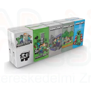 Kartika Papírzsebkendő 3 rétegű 10x9 db MINECRAFT