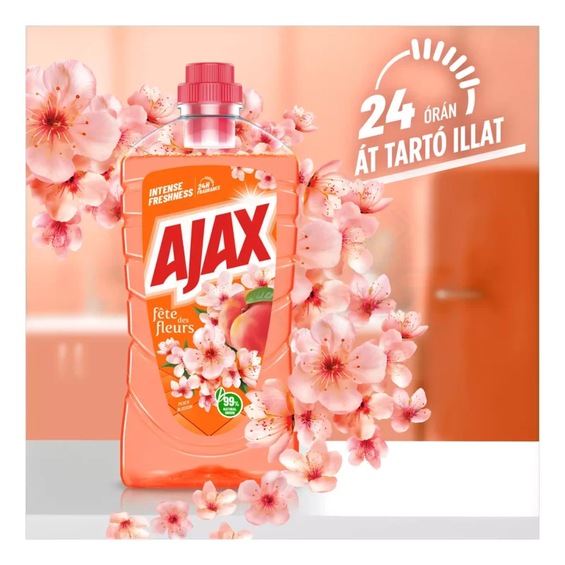 AJAX Általános felülettisztító Barackvirág 1 l Kép