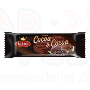 BG LINE Kakaós krémmel töltött kakaós ostyaszelet (Cocoa-Cocoa) 48 g	