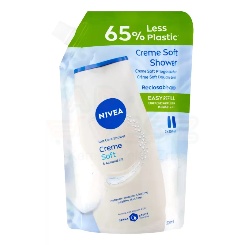 NIVEA tusfürdő utántöltő 500 ml Creme Soft Kép