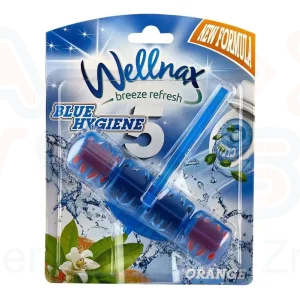 Wellnax WC Frissítő Block Blue 50 g Narancs virág