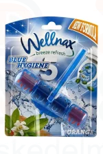 Wellnax WC Frissítő Block Blue 50 g Narancs virág Kép