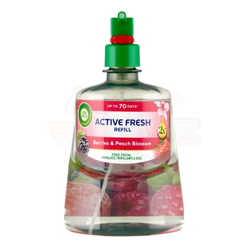 AirWick Active Fresh utántöltő - Erdei gyümölcs és barackvirág 228 ml Kép