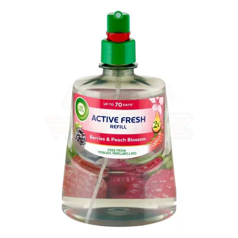 AirWick Active Fresh utántöltő - Erdei gyümölcs és barackvirág 228 ml Kép