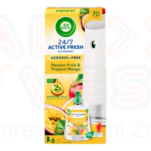 AirWick Active Fresh készülék és utántöltő - Trópusi mangó és maracuja 228 ml