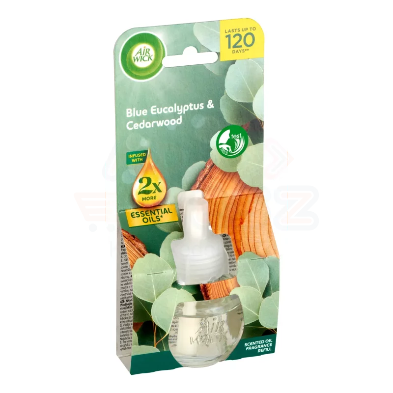 AirWick utántöltő elektromos készülékhez 19 ml Eukaliptusz és cédrusfa Kép