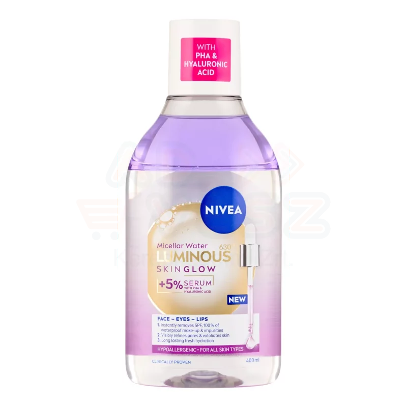 NIVEA micellás víz 400 ml Luminous 630 Skin Glow Kép