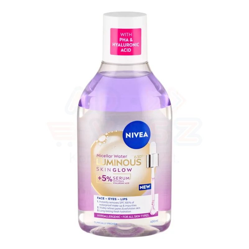 NIVEA micellás víz 400 ml Luminous 630 Skin Glow Kép
