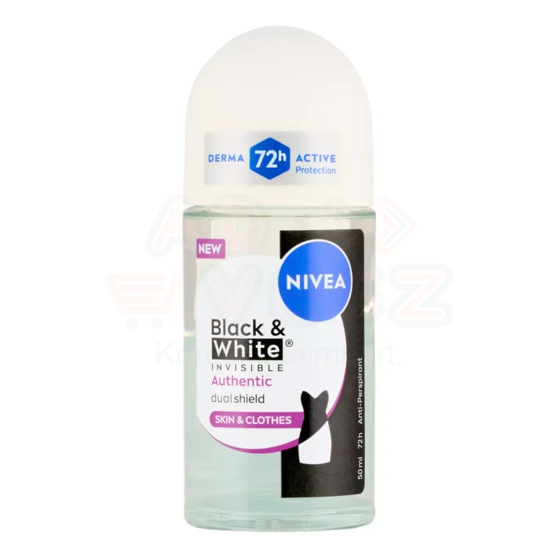 NIVEA golyós dezodor 50 ml Black&White invisible authentic Kép